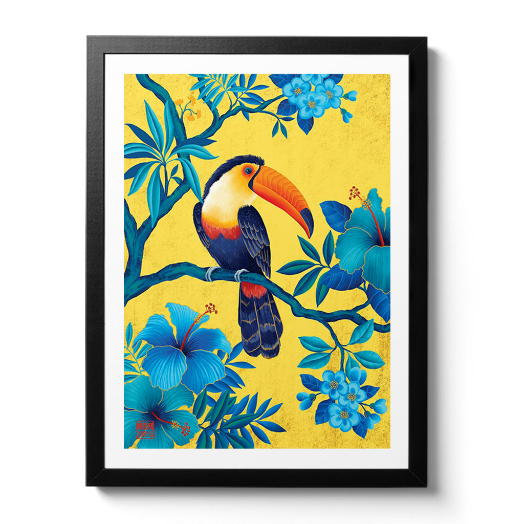 Toucan Indochine Fine Art Print by Artist Chris Chun