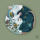Yin and Yang Native Flora. Chinese Zodiac Rat Art created by Australian Chinese artist Chris Chun.