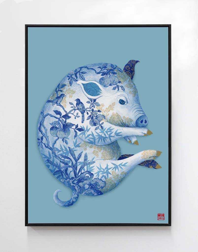 Special Edition Set of 12 Chinese Zodiac Framed Prints – Chris Chun