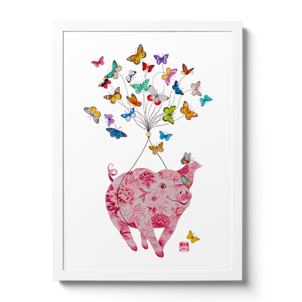 For 2019 Year of the Pig, Chris created a commemorative fine art print filled with symbols of good fortune, joy and prosperity! This print makes a gorgeous and unique gift idea for those born this year and in other pig years - 1935, 1947, 1959, 1971, 1983, 1995, 2007, 2019.